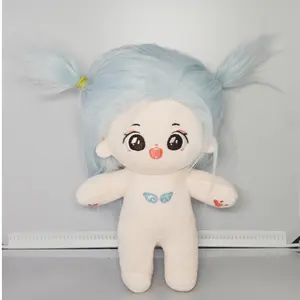 customized plush girl diy toy real photo stuffing cotton girl doll with fancy embroidery professional wholesale supplier