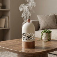 Brûleur d'encens traditionnel arabe Bakhoor Mabkhara avec dôme décoratif en calligraphie pour Oud et parfum d'intérieur