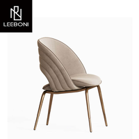 Personnalisé Nouveau Design De Luxe Nubuck Tissu Microfibre Cuir Pied En Acier Inoxydable Hôtel Moderne Meubles Salle À Manger Chaise