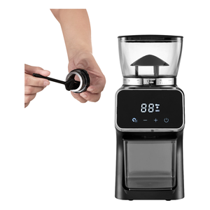 Moulin à café électrique automatique en acier inoxydable à meules coniques, 30 niveaux de réglage, facile à nettoyer, capacité de 2 à 12 tasses, 180g - Product Image 2