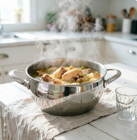 Ensemble de 5 casseroles en acier inoxydable 304 en forme de pomme - Ustensiles de cuisine en gros pour la maison