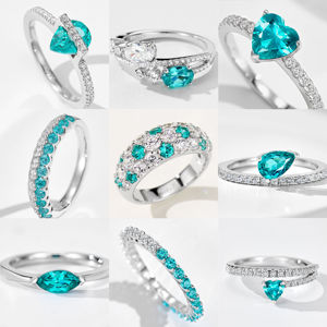 Rochime Luxury 925 Sterling <strong>Silver</strong> <strong>Rings</strong> for Women S925 Zircon <strong>Statement</strong> <strong>Ring</strong> Gold Plated Fine Jewelry for Party/everyday Wear - Product Image 3