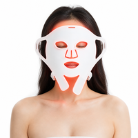 Masque facial LED à lumière rouge personnalisé avec logo EYCO, masques LED faciaux à lumière rouge, masque facial LED à lumière rouge pratique pour les voyages, pour les employés de bureau