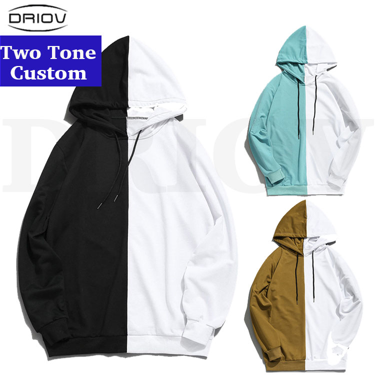【BAON】[unisex] Alon printing color matching over hoodie Two Colour Hoodies - Customizable & Wholesale Available