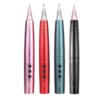 Appareil de maquillage permanent sans fil à double batterie Stylo de tatouage rotatif électrique pour machine PMU pour sourcils et lèvres en acier inoxydable