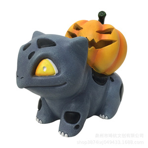 Pumpkin Beast Halloween <b>Lantern</b> Decor Indoor <b>Battery</b> <b>Powered</b> Synthetic Resins QH-21259 - Product Image 4