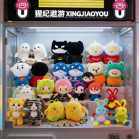 Vente en gros de jouets en peluche Disneyootd mixtes de 8 pouces, bon marché, en coton PP, pour machine à griffes