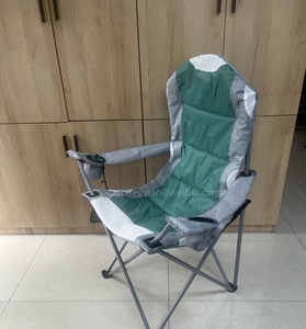 Silla de Camping Plegable Reclinable Acolchada de Primera Calidad con Respaldo Alto y Rayas para Exteriores - Product Image 3
