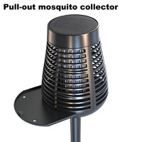 Zonne-Energie Muggenmoordenaar Lamp Led Bug Zapper Buiten Tuinlicht Met Waterdichte Vlameffect Decoratieve Oplaadbare Insectenval