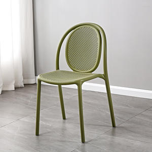 Cafe Restaurant otel okul parkı Villa atölye yemek için ergonomik açık ağır plastik bahçe sandalyesi Modern tasarım - Product Image 2