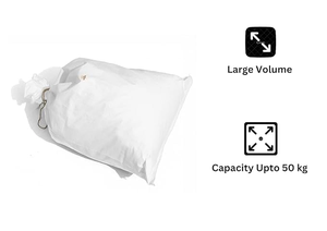Sac en plastique tissé PP blanc de 50 kg, petit sac pour l'emballage du riz et du maïs - Product Image 2