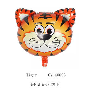 Safari Dier Hoofd Ballonnen Aap Leeuw Zebra Varken Koe Kangoeroe Folie Dier Ballon Voor Verjaardagsfeest Decoratie - Product Image 5