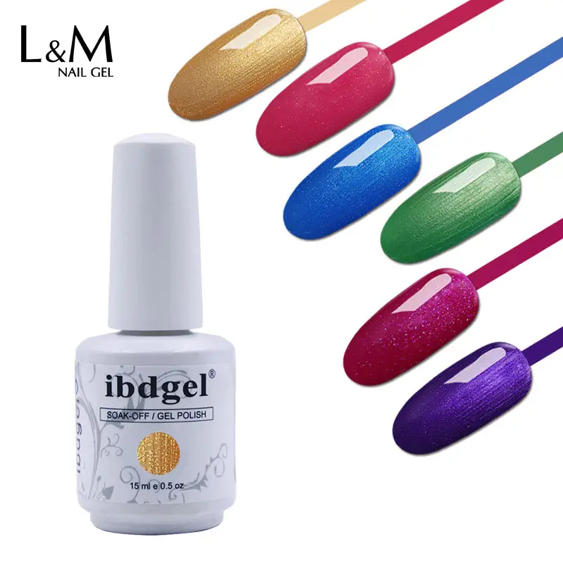 Ibdgel New Color Gel Forest Glitter Gel Polish UV Nail all'ingrosso