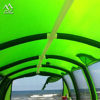 Offre Spéciale vert auvent Gazebo Camping étanche fête de famille plage en plein air 10 personnes un salon Tunnel tente gonflable