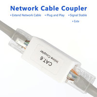Adaptateur LAN UTP, connecteur Keystone Jack 8P8C, prolongateur de câble Ethernet, coupleur en ligne RJ45 femelle-femelle, emballage PVC RJ11 50U
