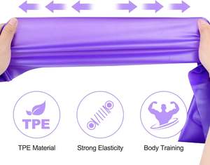 Bandes d'exercice élastiques sans latex Theraband pour étirements, physiothérapie, rééducation, yoga, pilates, entraînement à domicile, musculation - Product Image 5