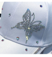 Casquette de baseball unisexe avec étoile en strass, réglable, ornée de cristaux scintillants, 100% polyester, pour les fêtes et les occasions décontractées