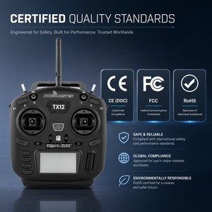 RadioMaster TX12 Mark II 2.4GHz ExpressLRS Transmitter Hall Gimbals OpenTX Controller pour simulateur de course FPV multirotor - Product Image 5