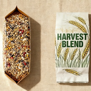 Custom Biodegradable <b>Compostable</b> Ziplock Flour Side Gusset Pouch Zipper Pouch Plastic Packaging <b>Bags</b> - Product Image 1