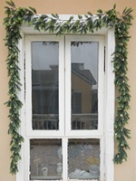 Weihnachtskranz und Grüner Schmuck, Dichte Zedern-Kiefer-Girlande mit Echter Haptik, Rankenblätter, Wandbehang Dekorationen, Ornament für den Weihnachtsbaum