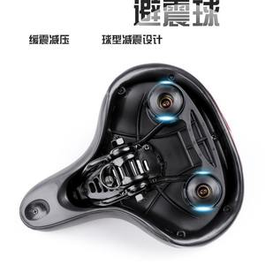 Sillín de Bicicleta de Montaña, Asiento Grande con Hueco, Amortiguador de Impactos, Transpirable, Cómodo, Unisex, para Adultos - Product Image 4