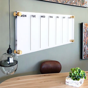 Panneau acrylique pour décoration intérieure moderne, calendrier quotidien, rabot quotidien en acrylique transparent, calendrier hebdomadaire pour mur - Product Image 4