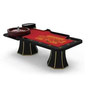 96인치 LED 맞춤형 카지노 바카라 포커 테이블 RFID 도박 바카라 플레이용 포커 테이블 판매 원스톱 공급업체 - Product Image 1