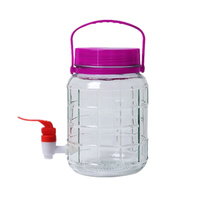 Bocaux de conserve scellés 1L 2L 3L 5L 8L 15L 20L grands bocaux de stockage de cornichons en verre avec couvercle en plastique