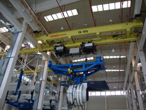 เครนเหนือศีรษะแบบคานเดี่ยว ระบบกันสะเทือน รองรับน้ำหนัก 3 ตัน 5 ตัน 10 ตัน มาตรฐานยุโรป ระยะยกต่ำ - Product Image 5