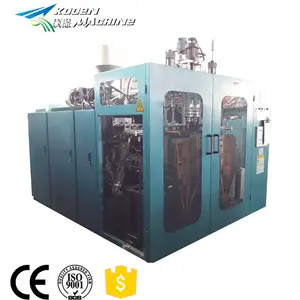 Extrusion blow molding machine for making HDPE detergent bottles