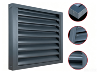 Lamelles en aluminium en forme de Z pour l'ombrage des façades d'hôtels en extérieur, design moderne, respectueux de l'environnement