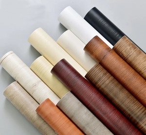 Grano de madera DIY muebles pegatinas de pared impermeables autoadhesivas PVC <span class=keywords><strong>armario</strong></span> <span class=keywords><strong>papel</strong></span> tapiz decoración de grano de madera película protectora - Product Image 4