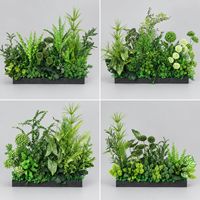 Plantes vertes artificielles pour l'aménagement paysager, fleurs artificielles, arrangements décoratifs, jardinières extérieures