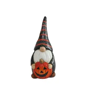 Осенние украшения плюшевые эльфийские гномы куклы керамические Хэллоуин Кукла гном Тыква ремесла