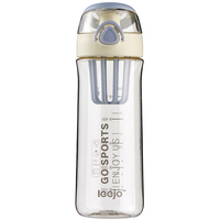 Leejo bouteille d'eau en plastique 700ml sans BPA PETG Tritan Fruit infuseur bouteille d'eau en plastique avec poignée Portable