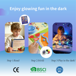 Kit de Arcilla Mágica para Modelar, Súper Suave, No Tóxica, para Niños, 12 Estilos, Premium, Luminosa, Brilla en la Oscuridad, Secado al Aire - Product Image 4