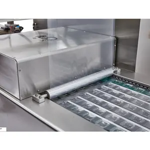 DLZ 320 420 520 Flexible Thermo Vacuum Sausage Packing Machines May Co Khi Meat Vaccum Thermo Packaging Machine