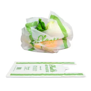 Biologisch abbaubare Plastiktüten auf Maisstärke basis im Großhandel mit Logo