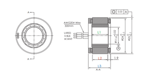 Moteur robotique chirurgical médical Mosrac 24V sans cadre, BLDC à entraînement direct, couple rotatif 0,075 Nm, Ø25 mm, hauteur 23 mm - Product Image 4