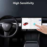 Protecteur d'écran pour Tesla Model Y Juniper 2025 2026 Anti-empreintes digitales 9H Verre trempé transparent Compatible Model 3 Highland