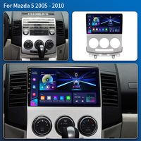 Autoradio Android 14 Lecteur multimédia vidéo pour Mazda 5 2005 - 2010 Contrôle vocal AI Navigation GPS CarPlay sans fil 4G+WIF