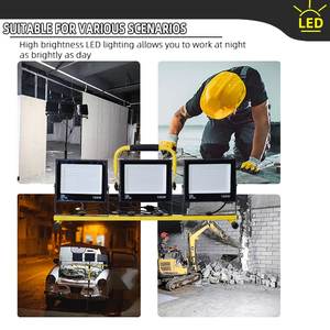 20000 Lumen Work <b>Lights</b> With Stand 200W Dual Head <b>LED</b> <b>Light</b> Waterproof Lamp Individual Switch Adjustable Tripod WD-660 Tripod Wo - Product Image 6
