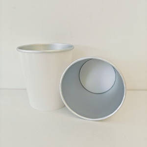 YBLPAK Gobelets à café en papier kraft en aluminium durables et écologiques, à paroi simple, avec logo personnalisé, revêtement PE imperméable, jaunes, pour pique-nique - Product Image 2