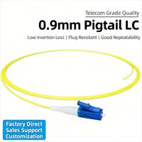 KEXINT Kabel Patch Fiber Optik Single Mode LC UPC PVC/LSZH Berkualitas Tinggi, Panjang Dapat Disesuaikan, Garansi 2 Tahun