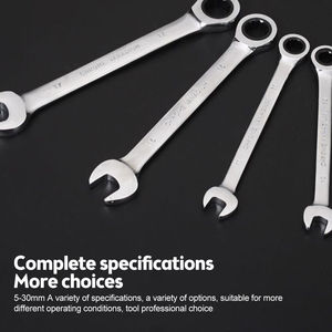 10mm Metric Ratcheting Combination Wrench CRV Steel Box <strong>End</strong> Head 72-tooth Ratchet Wrench <strong>Spanner</strong> - Product Image 4