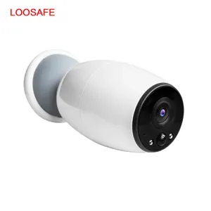 Loosafe أحدث خارج الباب الأشعة تحت الحمراء الأمن اللاسلكية في الهواء الطلق 1mp الحرارية جدار البطارية للماء كاميرا واي فاي مع 720p أو 1080P