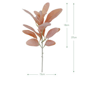Stelo verde artificiale finto agnelli rami verdi foglie <span class=keywords><strong>di</strong></span> <span class=keywords><strong>orecchio</strong></span> per la casa matrimonio fai da te composizione floreale - Product Image 5