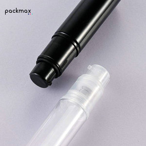 Transparent plastic PET talcum powder spray <b>bottle</b>, skin-use spiral powder <b>pump</b> care - Product Image 1