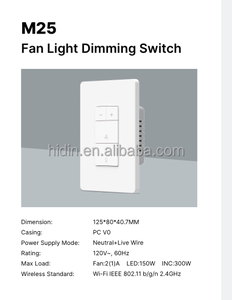 Smart Home Tuya Smart <strong>Switch</strong> Remote <strong>Control</strong> <strong>Fan</strong> Dimmer <strong>Switch</strong> WiFi Compatible With Google Assistant/Alexa - Product Image 3