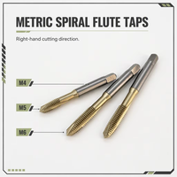 Taraque à vis TT300-HPO JIS M4, revêtement TIALN, standard métrique, en acier rapide HSS et carbure, pour le perçage de l'acier, des métaux et des moules de moulage sous pression